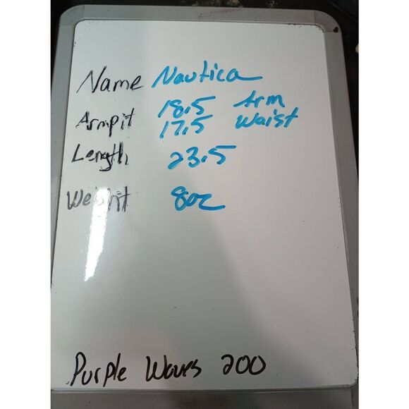 Nautica Shirt Ladies Large‎ Navy Red Short Sleeve VNeck Soft Stretchy Casual - Picture 6 of 6